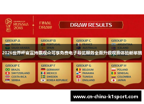 2026世界杯官宣持票观众可享免费电子导览服务全面升级观赛体验新举措